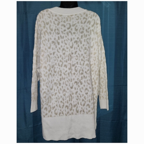 Nine West Cream Leopard Sweater - Picture 4 of 5